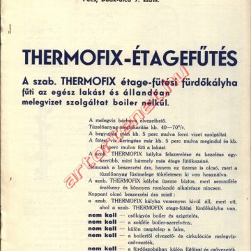 Thermofix-Étagefűtés