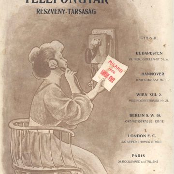 Bodnár és Társa gyenge áram – telefon 1907