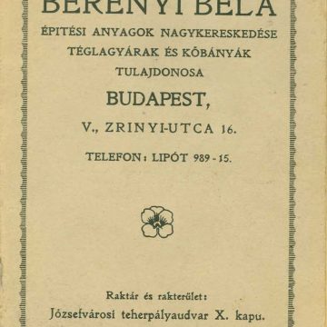 Berényi Béla építési anyagok