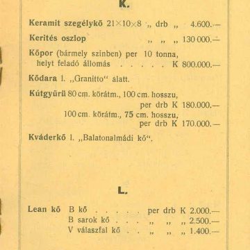 Berényi Béla építési anyagok