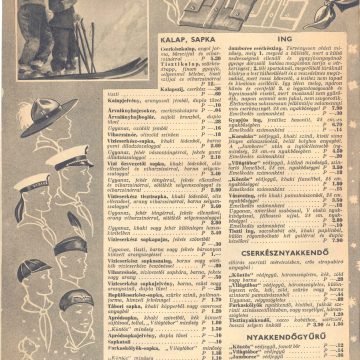 Cserkész téli felszerelés 1935