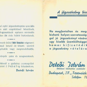 Detrői István jégszekrény