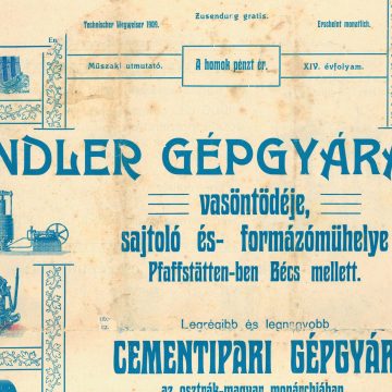 Endler cementipari gépgyár 1909