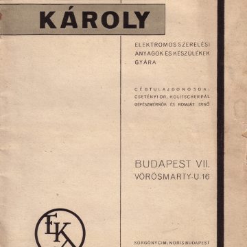 Engel Károly EKA csillár 1935