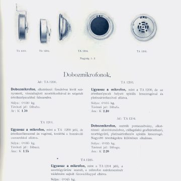 Ericsson telefontartozékok 1913