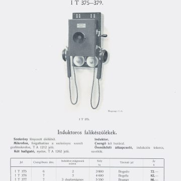 Ericsson induktoros telefonok 1914