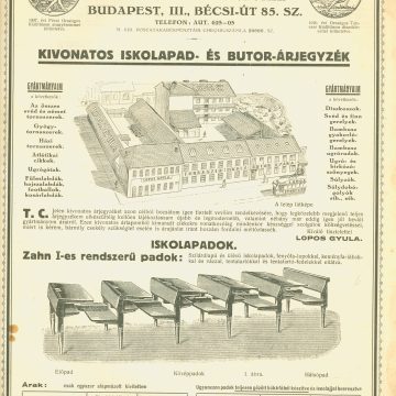 Lopos Gyula iskolabútor 1929