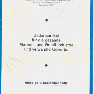 Emil Offenbacher kőfaragó szerszámok 1930