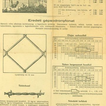 Stadler Mihály drótfonat 1936