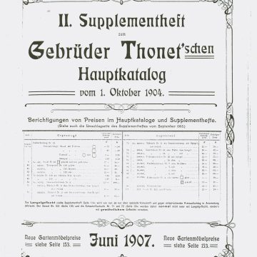 Thonet hajlított bútor 1907
