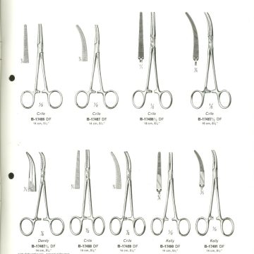 Sebészfogók és ollók katalógusa Aesculap