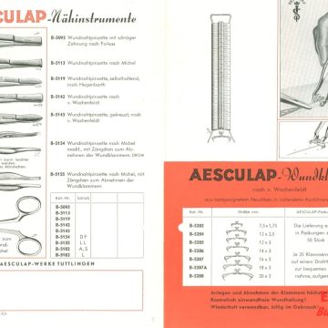 Tűk és sebkapcsok Aesculap