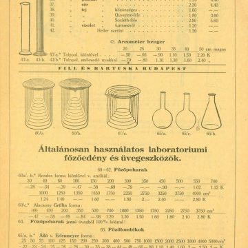 Fill és Bartuska laboratóriumi eszközök