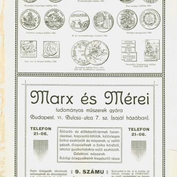 Marx és Mérei tudományos műszerek 9.sz.