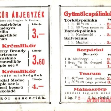 Kössler Húsvéti Likőr Árjegyzék