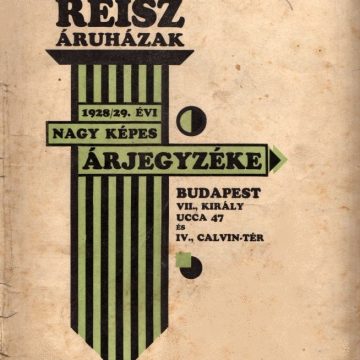 Reisz Áruházak 1928/29