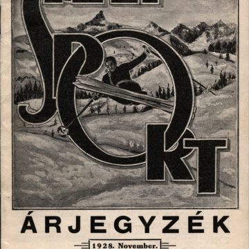 Kertész Tódor Téli Sport árjegyzék 1928